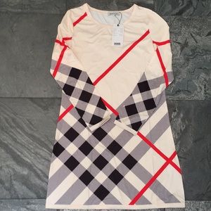 Multicolor A-line Plaid Casual Dress